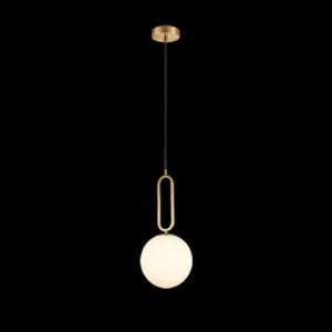 230v 40W E27 Small Croquet Antique Brass Glass Pendant