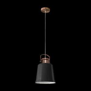 230v 40W E27 Lighthouse Metal Pendant, Copper & Black