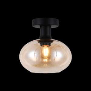 230v 60W Small Glass Orb Ceiling Light