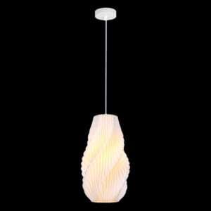 230v 6W LED E27 Snowdrop 3D Printed Recycled Pendant