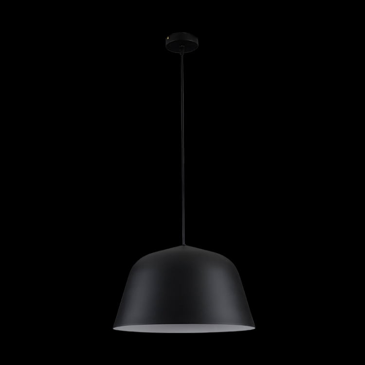 230v 40W E27 Cupcake Metal Pendant, Black