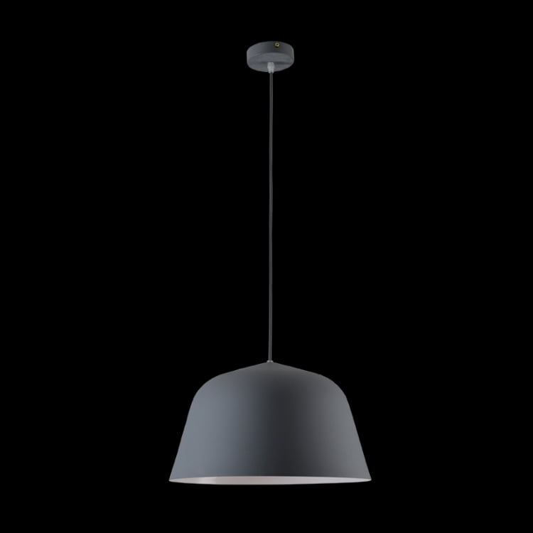 230v 40W E27 Cupcake Metal Pendant, Grey