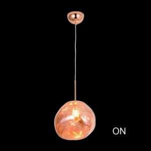 230v 40W E27 Copper Molten Pendant