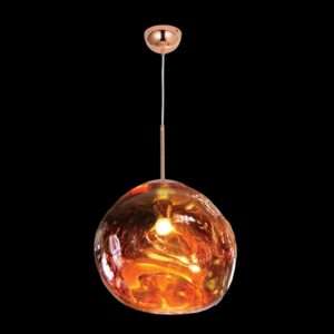230v 40W E27 Large Copper Molten Pendant