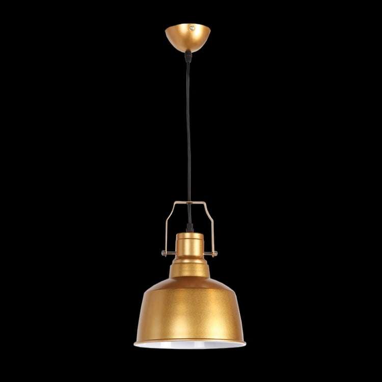 230v 40W E27 Small Nautical Metal Pendant, Gold