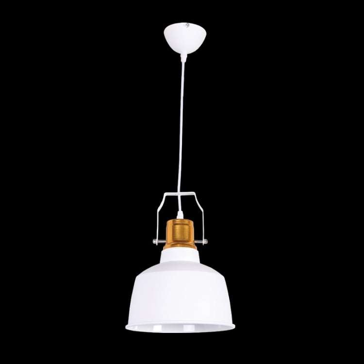 230v 40W E27 Small Nautical Metal Pendant, White