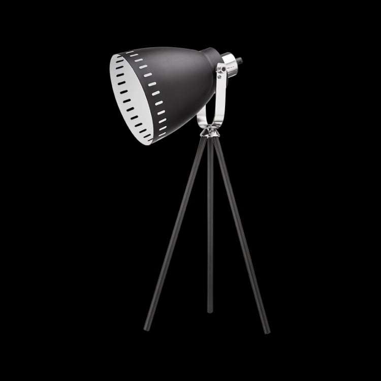 230v 40W E27 Black Tri Pod Desk Lamp with in-line switch,