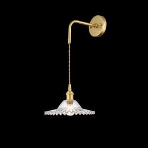 230v 40W E14 Vintage Cut Glass Wall Light 4