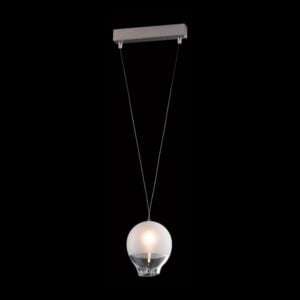 230v 40W G9 Two Tone Single Glass Pendant