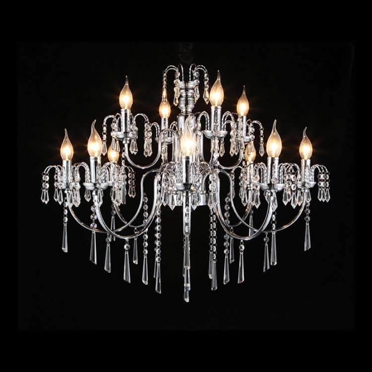 230v 40W E14 8+4 Light Elegant Crystal Chandelier
