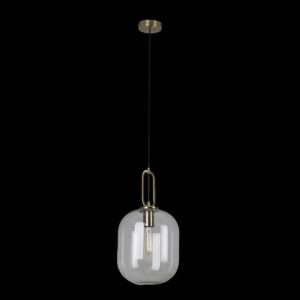 HALLSTAT PENDANT BRONZE WITH CLEAR GLASS 440MM
